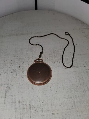 Vintage 1941 ELGIN USA 546 10K Rose Gold Filled 15 Jewels Winding Pocket Watch - Image 1 of 4