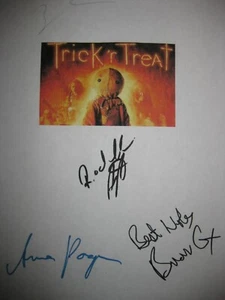 Trick 'R Treat Signed Film Script X4 Anna Paquin Brian Cox Dylan Baker Aytes RPT - Picture 1 of 1