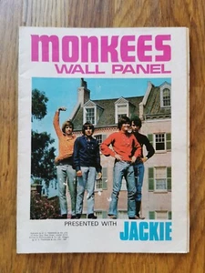 The Monkees Original 1967 Jackie Wall Panel Poster complete EX - Picture 1 of 7