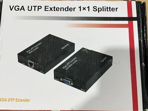 VGA UTP EXTENDER 1X1 SPLITTER VGERP01 SENDER RECEIVER W/AUDIO NEW Old Stock - Picture 1 of 13