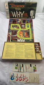 1967 Alfred Hitchcock Presents Why Game by Milton Bradley Complete in Good Cond - Picture 1 of 7