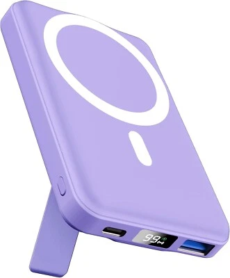 Powerbank für MagSafe 10000mAh Magnet Power Bank Tragbar USB C Ladegerät B695 - Bild 1 von 4