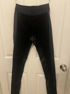 Rachel Roy Womens Black Pants Leggings Velvet- And Satin-like Size 0 - Picture 1 of 8