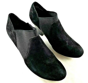 Vaneli Zapato Botines Botas Gamuza Negro Talla 8 Mediano 2.75" Tacones Inserciones Elásticas - Imagen 1 de 11