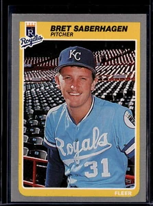 1985 Fleer Bret Saberhagen #212 RC Rookie NM - Picture 1 of 2