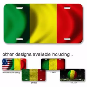 Matrícula de aluminio de alta calidad - Bandera de Malí (Malí) - Muchas opciones - Imagen 1 de 10