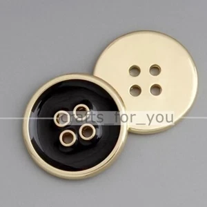 4-HOLE BASIC METAL BUTTONS ROUND 11.5MM-25MM CLOTHING SEWING CRAFT TAILOR DIY - Picture 1 of 8