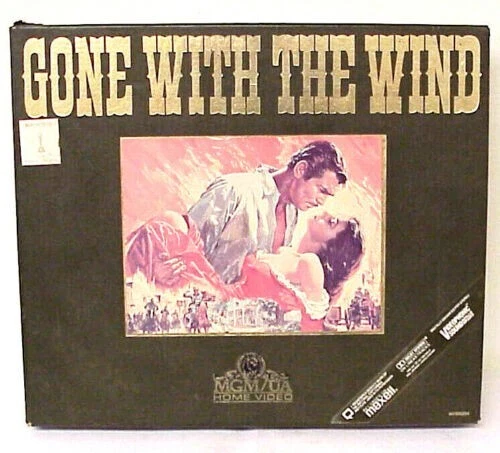 GONE WITH THE WIND 1939 TEC 2 PART VHS MOVIE W/ CASE MGM/ UA HOME VIDEO MV900284 - Image 1 of 4