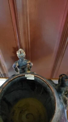 Elefante de gres Hkmer vintage con 5 jinetes Camboya raro la mayoría están en museos Foto 1 de 4