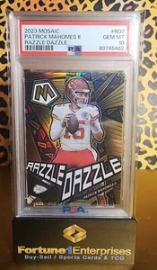 Patrick Mahomes 2023 Mosaic Razzle Dazzle PSA 10 Chiefs Case Hit SSP POP55! - Bild 1 von 2