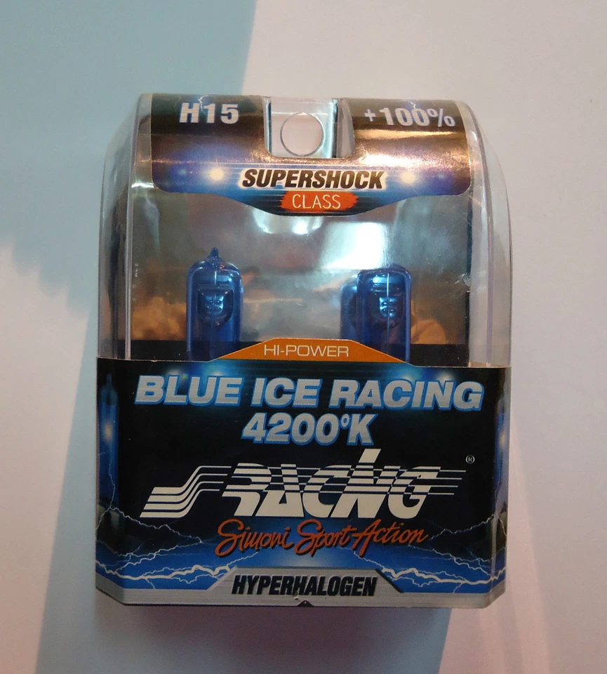 LAMPADE LAMPADINE LUCI H15 EFFETTO XENO BIANCHISSIME 4200k SIMONI RACING - Immagine 1 di 1