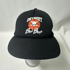 Vintage Detroit Pistons Bad Boys Snapback Hat Yupoong - Picture 1 of 10