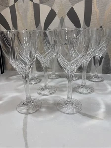 Set of 4 Lenox Debut 7 3/8" Crystal Water Wine Goblets Glasses - Picture 1 of 6