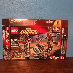 LEGO KNOWHERE ESCAPE MISSION 76020 BOX ONLY GUARDIANS OF THE GALAXY MARVEL COMIC