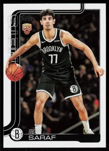 2025-26 Topps Ben Saraf #226 Basketball Card Rookie Brooklyn Nets RC - Bild 1 von 2