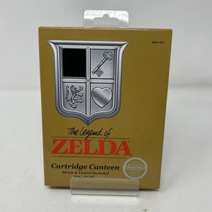 Nintendo NES the Legend of Zelda Gold Cartridge Canteen Flask 8oz - Picture 1 of 2