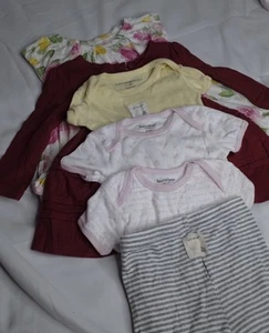 Burt’s Bees 6 Piece Infant Clothing Lot 3-6 And 6-9 Months - Picture 1 of 10