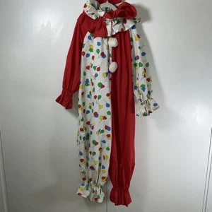 Disfraz Payaso Vintage Niños Años 80 Retro 2 Piezas Rojo Blanco Globos Cuello Volantes - Imagen 1 de 18