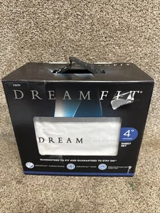 Dream Fit 4 Degree Twin Sheet Set Color Snow Flake 100% Cotton 400TC New - Picture 1 of 5