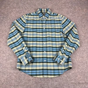 Camicia LL Bean Signature con bottoni manica lunga slim fit a quadri uomo small S - Foto 1 di 12
