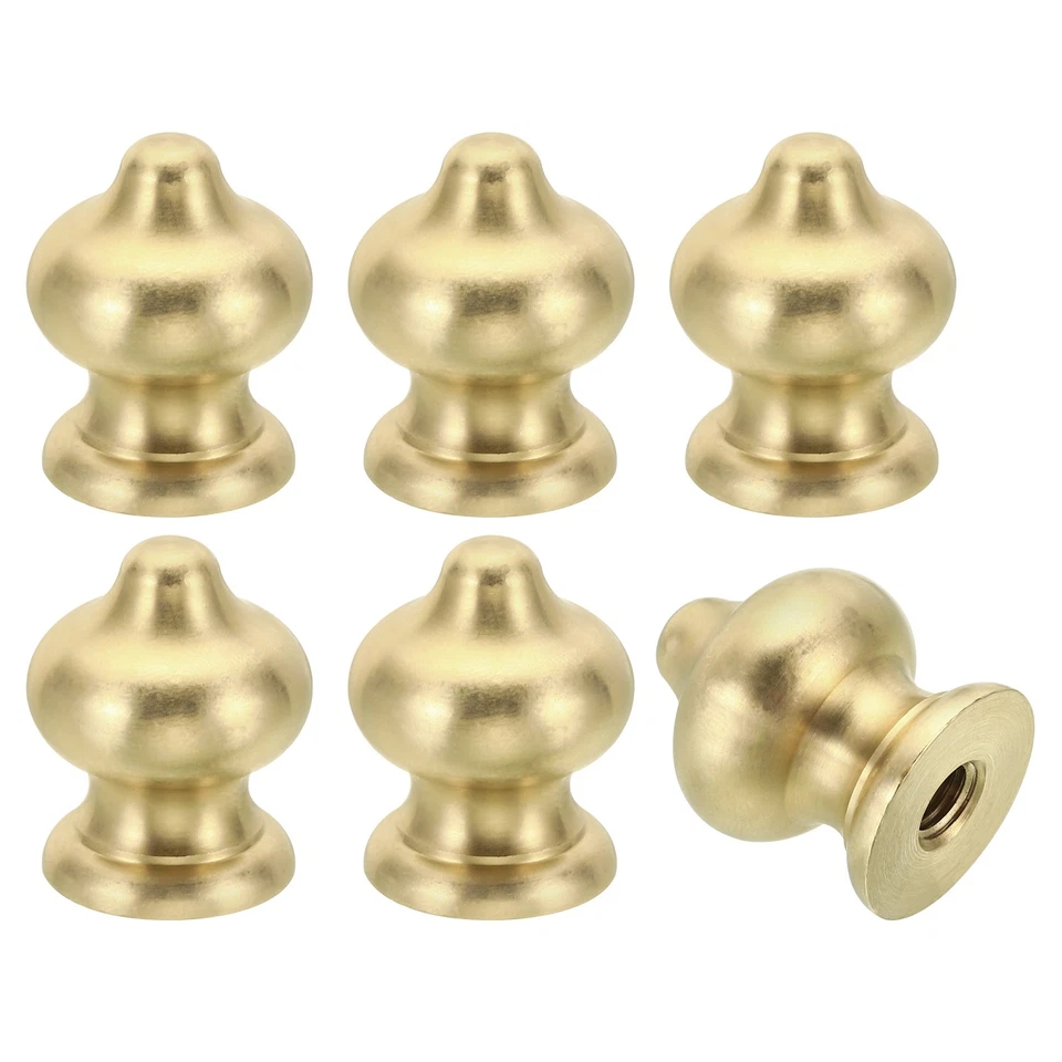 6pcs 1/4-27 Lamp Finial Ball Cap Knob Lamp Shade Harp Top Screw Nut Decoration Foto 1 de 4