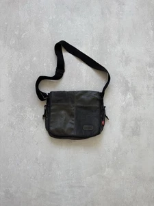 Vintage Diesel Shoulder Messenger Leather Canvas Bag Y2K - Picture 1 of 20