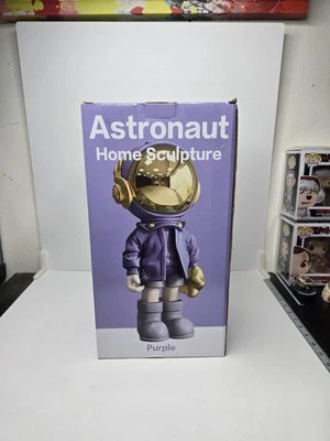 Estatuilla de astronauta escultura decoración del hogar estatua moderna mesa centro de mesa púrpura  Foto 1 de 4