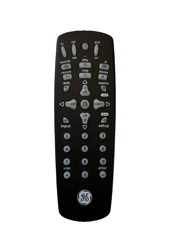 GE 24991-V2 Tv Cable DVD UNIVERSAL REMOTE CONTROL & MANUAL LINK Mint Tested - Image 1 of 1