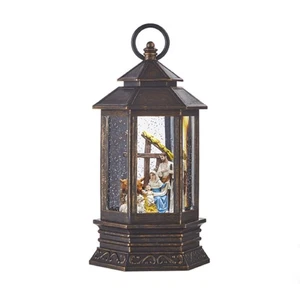 New Raz 10" Musical Lighted Nativity Water Lantern 4115572 Free Shipping - Picture 1 of 6