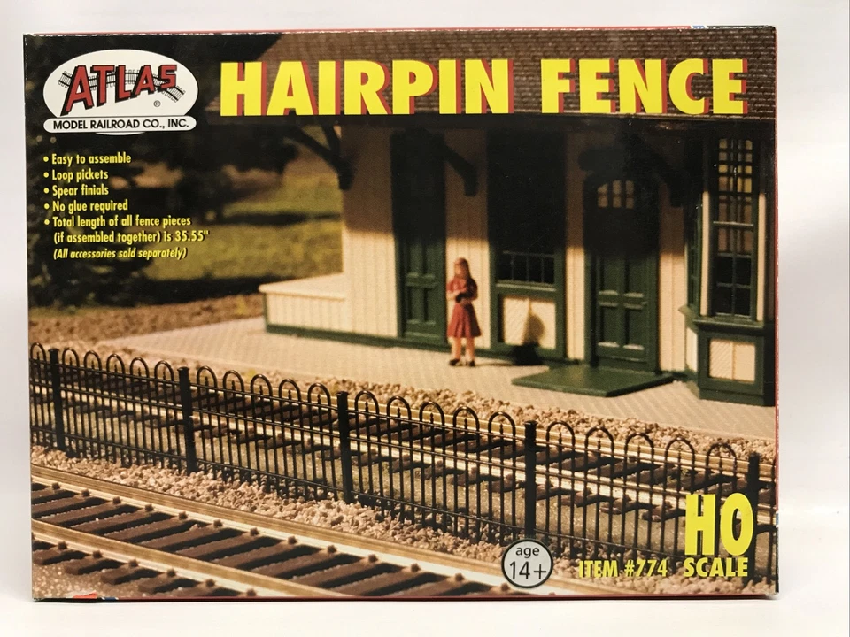 Atlas Model 774 Hairpin Style Fence HO Atl774