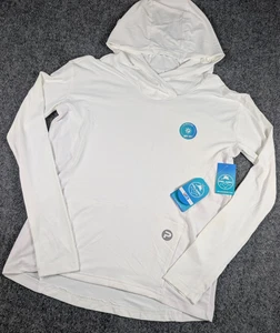 Pelagic Ultratek Pro Long Sleeve Hooded Sun Shirt Mens Small White Fishing NWT - Picture 1 of 7
