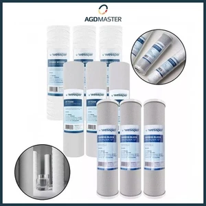 Filter Set 10" 9-teilig Ersatzfilter Umkehrosmose Sediment Aktivkohle - Bild 1 von 11