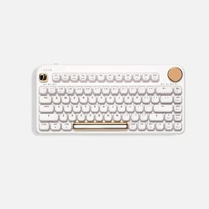 IZO Wireless BT5/USB PC & Mac Mechanical Keyboard, White Blossom - Picture 1 of 5