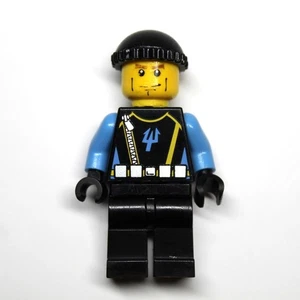 LEGO Minifigure: Aquaraider Diver 4 - Black Knit Cap (aqu027) - Picture 1 of 2