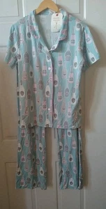 MUNKI MUNKI DAMEN PYJAMA SET CHAMPAGNER, GR. XL - Bild 1 von 5