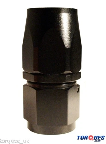 AN-6 (AN6) STRAIGHT FastFlow Stealth Black Hose Fitting - Image 1 of 1