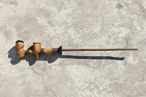 Pipa larga para fumar Angola Ovimbundu década de 1950 - Imagen 1 de 12
