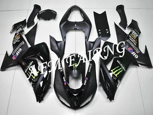 Black ABS Injection Mold Bodywork Fairing Kit Panel Cone for ZX-10R 2006 2007 - Picture 1 of 7