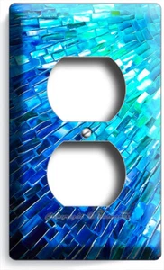PLACA DE PARED DE DISEÑO DE MOSAICO DE PERLAS AZUL MOSAICO NUEVA DECORACIÓN DE BAÑO COCINA - Imagen 1 de 1
