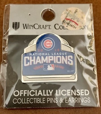 2016 Chicago Cubs National League Champions Win-Craft Pin Factory Sealed - Image 1 of 4