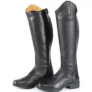 Shires Moretta Gianna Riding Boots Black Short Wide - Picture 1 of 2