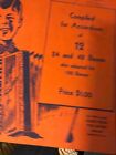 Zordans Piano Accordian Junior Method Treble Clef Edition 1939