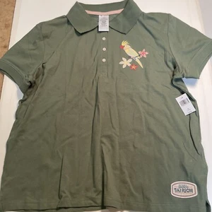 Disney Enchanted Tiki Room Women's Polo Shirt Embroidered Size XL New - Picture 1 of 7
