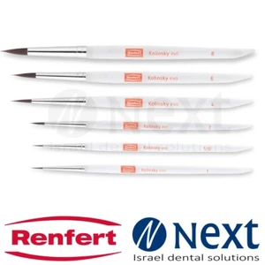Dental Lab Kolinsky evo Bionic cepillo de pelo SET con 6 cepillos Renfert 17243000 - Imagen 1 de 3
