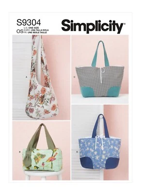 Simplicity 9304 ANY OCCASION BAGS Simplicity Sewing Pattern Skill: AVERAGE - Image 1 of 4