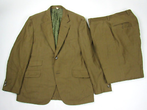 Vtg 1960s Cricketeer Soft Wool 2Pc Suit 40S / 33 x 29 Mod Hollywood 60s Fancy
