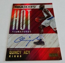 2015-16 Panini NBA Hoops Hot Signatures Quincy Acy #HS-QA Auto