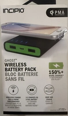 NEW Incipio Ghost Wireless Portable Backup Battery with micro USB cable PW-237 - Image 1 of 2