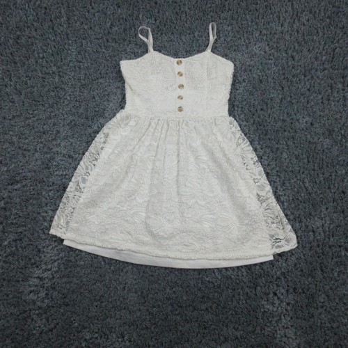 OFF WHITE Abito donna Iz Byer piccolo bianco sporco senza maniche aderente svasato