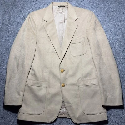 Farah Men Sport Jacket 40R/33L Brown Suede - Image 1 of 4